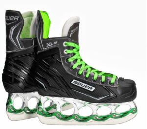 Blade Bauer Ice Skates XL-S Chrome Green Edition Freestyle Ice Skates