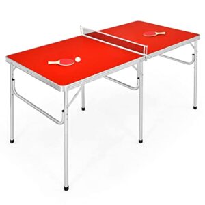 COSTWAY Folding Table Tennis Table