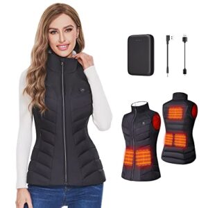 Zogeicy Heated Vest for Women with Battery Lightweight Womens Body Warmer Heated Gilet Slim Fit Heating Coat Electric Heated Jacke