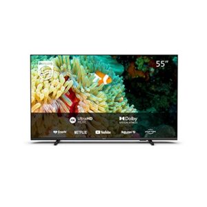 Philips 55PUS7607/12 55-Inch 4K LED TV | UHD & HDR10+ | Dolby Vision & Dolby Atmos | Google Assistant & Alexa Compatible            [Energy Class F]