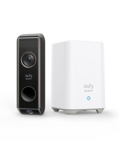 eufy Security Video Doorbell Dual Camera (Battery-Powered) with Homebase