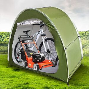 Silver Painted Bike Storage Tent Shed