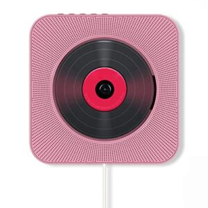 MEGICOT Bluetooth 5.0 Wall Mountable CD Player with Pull-switch Built-in Speakers