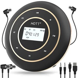 CD Player Portable with Bluetooth and FM Transmitter for Car & Home & Travel