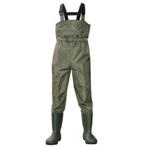 BELSAV High-Jump Breathable Clothes for Fishing Waders Waterproof Chest Height Pocket (Color : A