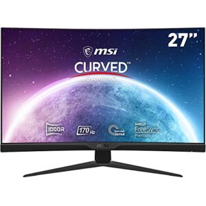 MSI G272C 27 Inch FHD Curved Gaming Monitor - 1000R 1920 x 1080 VA Panel