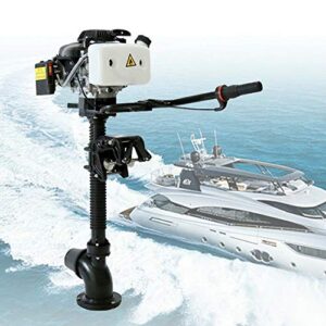 4 HP Boat Outboard Motor 4 Stroke Wind Cooling System Heavy Duty Boat Engine Jet Pump Outboard Fishing Boat Engine