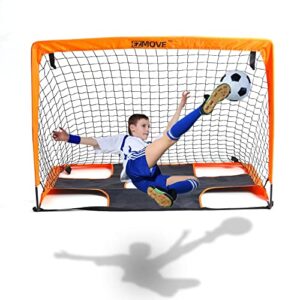 ezmove Football Goal Football Training Equipment for Kids Football Goals for The Garden Gifts for Boys Indoor Outdoor Toys 2 in 1 Pop Up,90*120*90cm