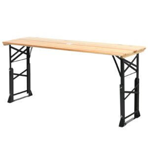 TANGZON Wooden Foldable Picnic Table