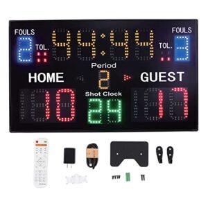 Multisport 15 Digit Electronic Scoreboard Tabletop Scoreboard Used for Basketball Volleyball Wrestling and More 100‑240V