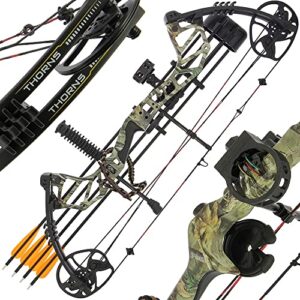 Man Kung Thorns Camouflage 70lb Compound Cams Adjustable Draw Archery Target Bow