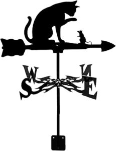Animal Weather Vane - Stainless Steel Outdoor Wind Direction Indicator Measuring Tools