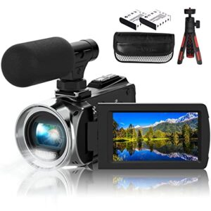 Video Camera Camcorder 2.7K 36MP Vlogging Camera for YouTube 30FPS Digital Camera 3.0 Inch 270° Rotating IPS Screen Camera with 18X Digital Zoom