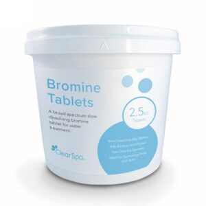ClearSpa Bromine Tablets 2.5kg - Slow Release 20g Tablets - Suitable for Hot Tub