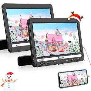 NAVISKAUTO 10.1” Dual Screen Portable DVD Player with HDMI