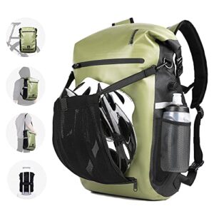 Waterproof Bike Pannier Bag 22L，Multifunction Bicycle Rear Seat Bag Laptop Backpack Motor Trunk Bag Luggage Bag，3-in-1 Bike Rack Bag