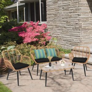 Hommdiy 4PCS Patio Furniture Set
