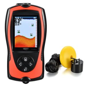 WANXIAO FF1108-1CT Portable Fish Finder 100M/300FT Depth Fish Alarm Wired Fish Detecto