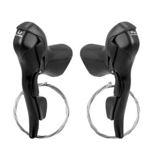 Cyhamse Bike Gear Shifter - 2 * 7 8 9 10 11 Speed Kids Bike Brake Lever | Diameter 0.93-0.95in Left Right Lever Brake Bicycle Derailleur Suitable For Road Bike MTB