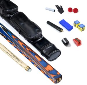 DIGAD pool cue stick 57 Handmade Sixteen Color Pool Cue 17oz 3/4 Knuckle English Snooker Cue Pool Cue With Cub Box/Cylinder Available Tight Rugged Durable Corrosion Resistant (Size : Rod tube)