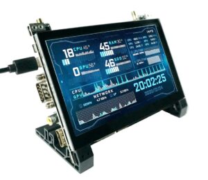 ElecLab Raspberry Pi Touchscreen Monitor 7 Inch HDMI Capacitive LCD Display 1024x600 RS232/RS485 Speaker Bracket for Raspberry Pi 4B 3B+ 3B 3A+ 2B B+ &hellip;