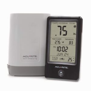 ACURITE Wireless Rain Gauge with Indoor Digital Display