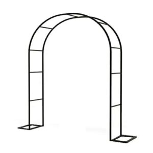 Garden Rose Arches Trellis Arch Pergola Black/White/Green Tubular Arbor Durable for Wedding Climbing Plants Garden Supporting Archway