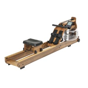 Trintion Water Rower Rowing Machine with V2 Performance Monitor OAK Wood with Vintage Paint Finish 400 lbs Max Capacity Light Brow