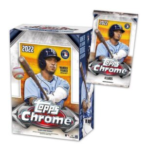 2022 Topps Chrome Baseball Blaster Box - 32 Baseball Cards Per Box