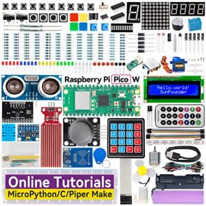 SunFounder Raspberry Pi Pico W Ultimate Starter Kit with Online Tutorials