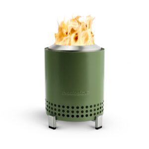 Solo Stove Mesa Tabletop Fire Pit with Stand | Low Smoke Outdoor Mini Fire for Urban & Suburbs | Fueled by Pellets or Wood