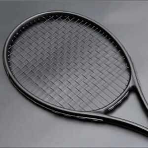 LYYDP 40-55 LBS Ultralight Black Tennis Rackets Carbon Tenis Padel Racket Stringing 4 3/8 Tennisracket racquet (Color : A