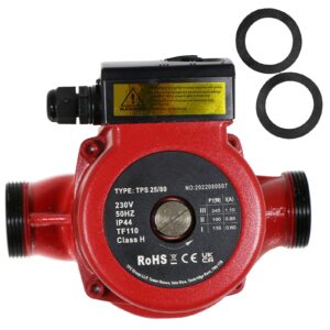 SPARES2GO Light Commercial Circulation Pump Compatible with Grundfos UPS2 25-80 180 Heating