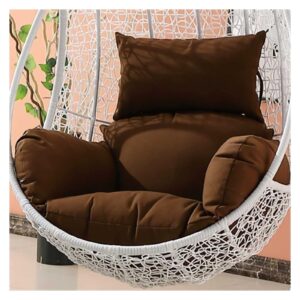 ANTLEP Egg Chair Cushion Replacement Swing Hanging Chair Cushion Waterproof Thicken Hanging Basket Chair Cushion Rattan Cushion For Garden Outdoor Indoor Patio (only Cushion)