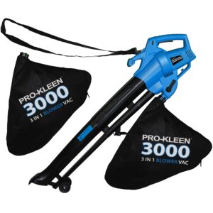 Pro-Kleen Garden Leaf Blower And Vacuum - 3000W - Also Shreds Mulches And Rakes
