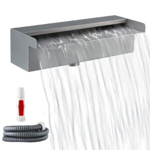 Skelang 304 Stainless Steel Waterfall Pool Fountain with Pipe & Connector