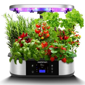 JustSmart 12 Pods Hydroponics Growing System with 5L Water Tank