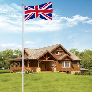 Bonnlo Upgraded 25FT Sectional Aluminum Flagpole