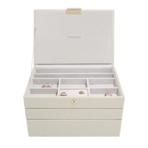 Stackers Oatmeal Classic Medium Jewellery Box