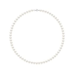 Pearls & Colors - Necklace - Genuine Semi-Baroque Freshwater Cultured Pearls - Natural White - AAA+ Quality - Available in Various Sizes - 925 Solid Silver - Women's Jewellery