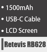 Retevis RB628 Walkie Talkie, PMR446 Handheld 2 Way Radio Rechargeable with Earpiece