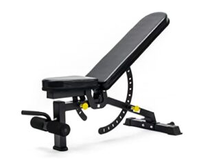 Powergym adjustable 13 position bench - Light commercial bench - incline decline flat - Perfect bench to hit every angle during workouts - Suitable for home gyms