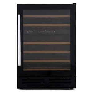 Candy CCVB60DUK 46-Bottle Dual Zone Built-in Wine Cooler - 59.5 cm - Black