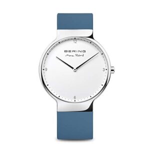 Bering Unisex Analogue Quartz Max René Collection Watch with Silicone Strap and Sapphire Glass