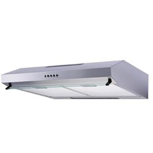 SIA VSR60SS 60cm Stainless Steel Visor Cooker Hood Kitchen Extractor Fa