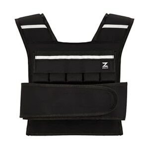 ZELUS Adjustable Weighted Vest with Removable Iron Weights for Exercise