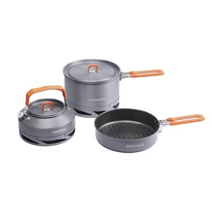Fire-Maple Feast Heat Exchanger Set | Compact Camping Cookware Kit | Nested Design | Contain with a Pot