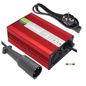 JMYSD Golf Cart Battery Charger 48V 5/6/8/10/15/18A Club Car Golf Cart Battery Charger with 3 Pin Round Plug/Red