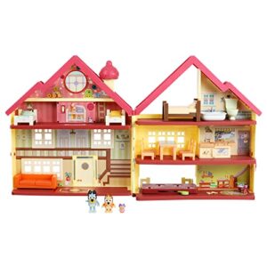 Bluey Ultimate Lights & Sounds Furnished Playhouse Official Collectable 2.5 inch Posable Figures and Accessories