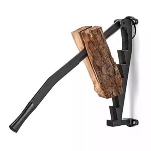 CAPRIZ Wall Mounted Kindling Splitter for Wood Portable Metal Manual Fire Wood Kindling Splitter Hand Sturdy Firewood Cutter Firewood Log Splitter Wedge for Indoor Outdoo
